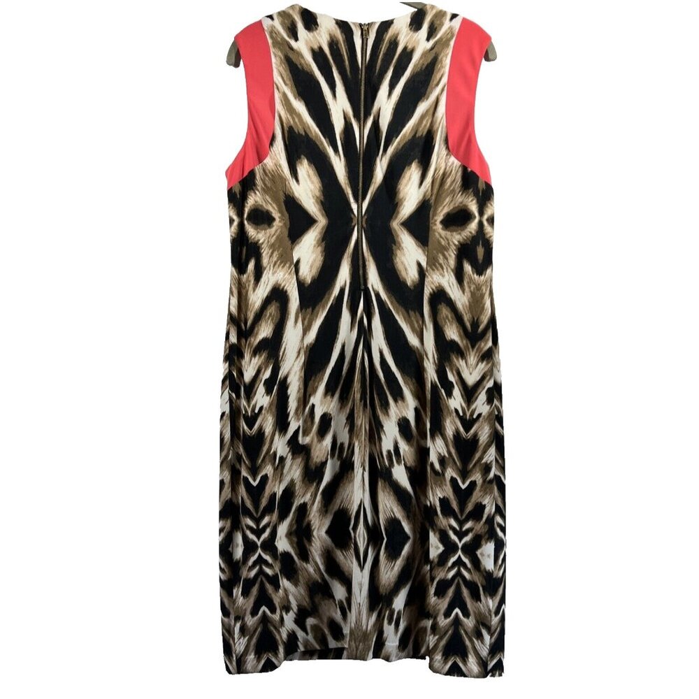 Chicos Women's Dress‎ Size Large Pencil V Neck Stretch Lined Sleeveless Back Zip - Picture 2 of 8